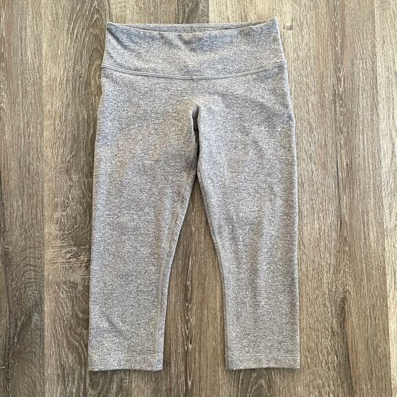 Lululemon Light Marled Grey Crop Capri Legging - Size: 4 - Picture 1 of 6